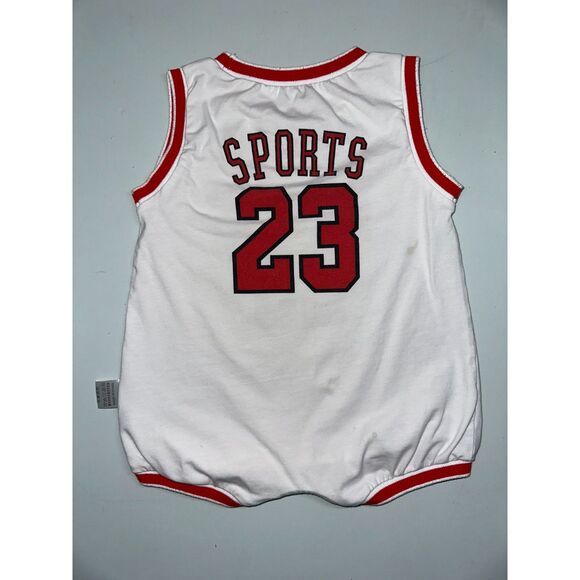 Micheal Jordan 23 Chicago Bulls Baby Toddler Jersey Romper, 6-9 months - Picture 11 of 13